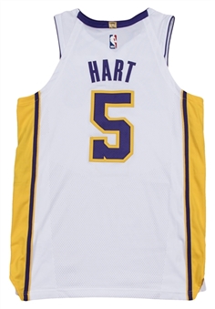 2017-18 Josh Hart Game Used Los Angeles Lakers White Jersey Used on 10/22/17 (NBA/MeiGray)